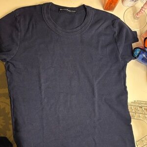 Brandy Melville Navy Blue Short Sleeve Tee
